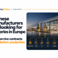 Chinese manufacturers are looking for factories in Europe. The service contracts start before production.